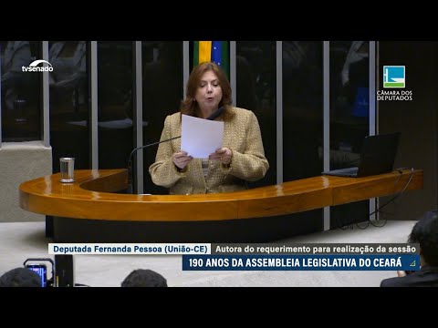 Congresso destaca atuação da Assembleia Legislativa do Ceará nos seus 190 anos