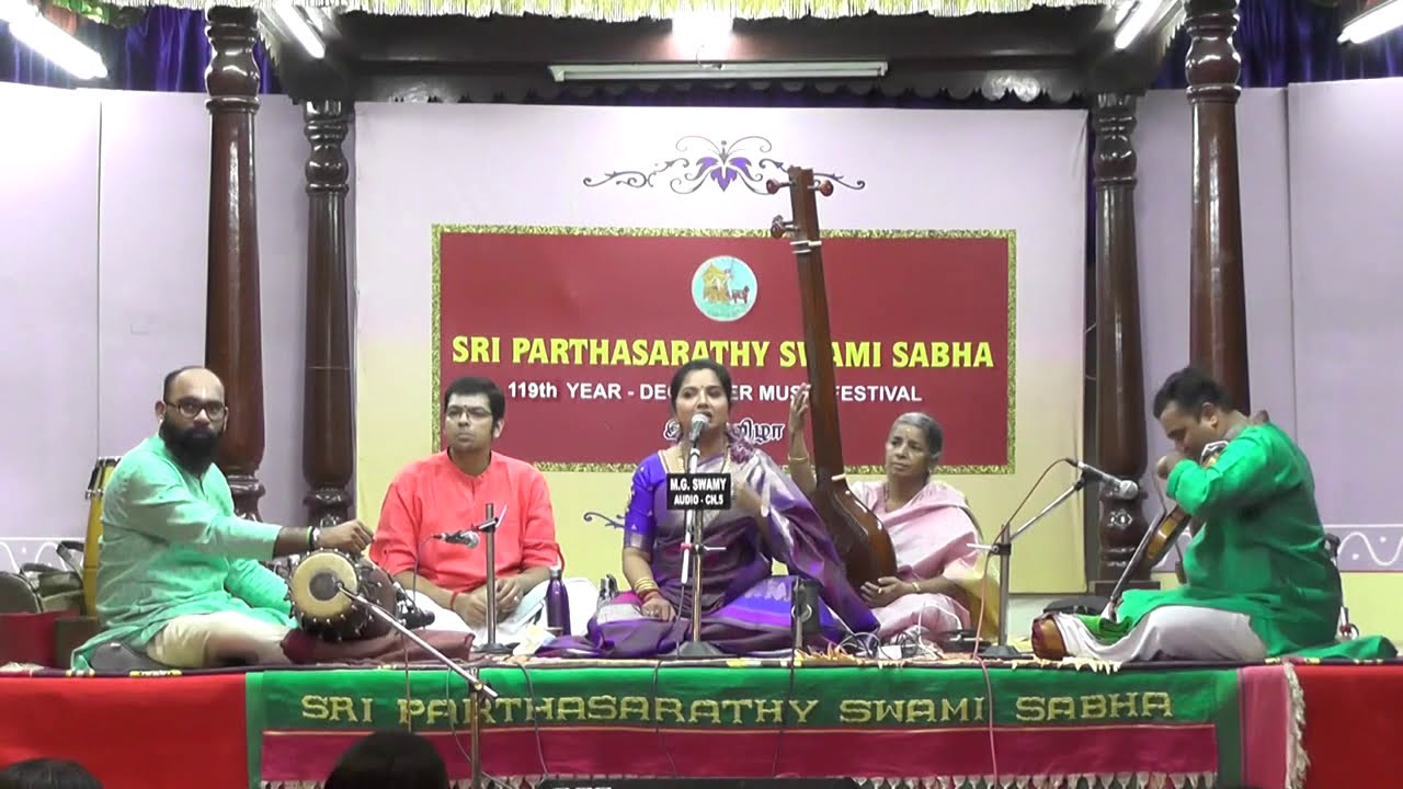 December Music Festival 2019 l Sri Parthasarathy Swami Sabha l  S.Mahathi  l 20th Dec
