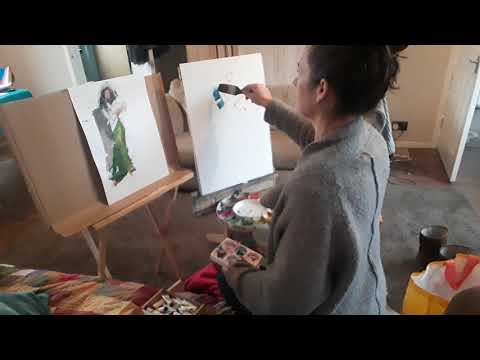 Flamenco dancer step 1