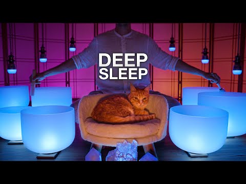 DEEPEST SLEEP YOU'VE EVER KNOWN | Crystal Singing Bowl Sound Bath for Sweet Dreams