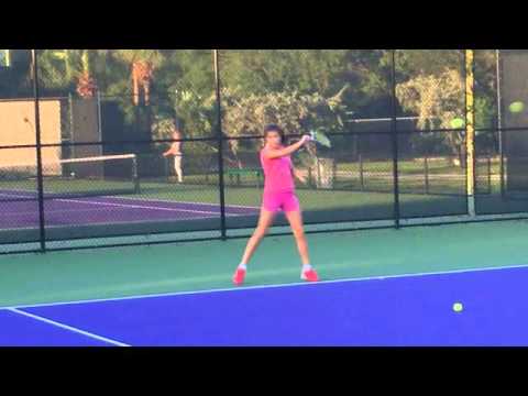 Andrea Mrvic practice 2 - Crandon Park tennis center Miami 2015