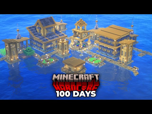 I Survived 100 Days LOST AT SEA in Minecraft Hardcore SDDEFAULT Thumbnail