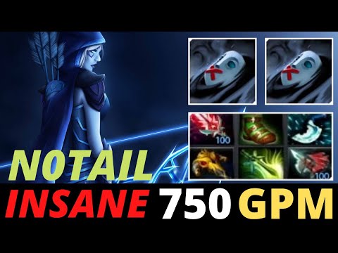 N0tail [Drow Ranger] Incredible Comeback vs IQ200 Ember Spirit 7.26 Dota 2