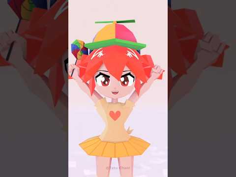 Swipe your hand to the beat challenge #teto #vocaloid #funny #animation
