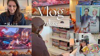 Vlogmas Day 2 🎄 Setting Up My NEW 90s Retro TV + Christmas Hauls & Family Game Night