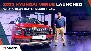 Hyundai Venue 2022 Launched | Price, Features and Walkaround | CarWale - Video