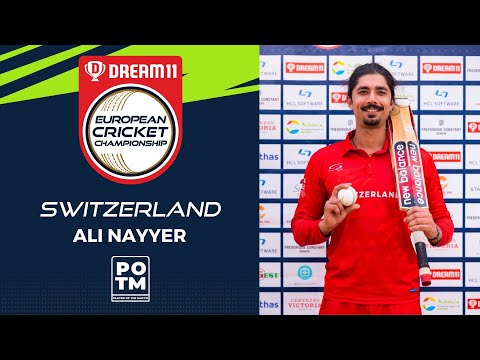 POTM: A.Nayyer - Group D, Match 3 - GER vs SUI | Highlights | Dream11 ECC, 2022 | ECC22.075