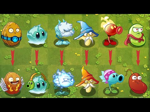 PvZ 2 Gameplay - All Same Shape Plants Challenge - Who'is Best  - Plant Vs Plant(P2)