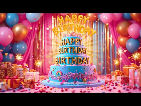 Happy Birthday To You Song 🎉 Cheerful Birthday Video 🎂
