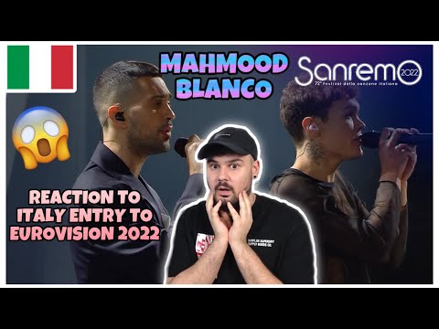 REACTION TO ITALY ENTRY FOR EUROVISION 2022: Sanremo 2022 - Mahmood & Blanco cantano ‘Brividi’