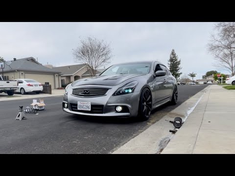 G37s Tein Spring Install