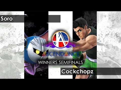 Smash 4: UMA | Soro (Metaknight) V  PBG | MNK | Cockchopz (Little Mac) - Ascendance 26 SSB4