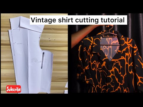 How to Cut and Sew a Vintage Shirt | Step-by-Step Sewing Tutorial for Beginners 
