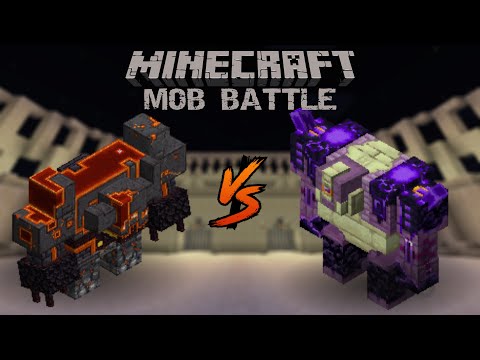 ENDER GUARDIAN VS NETHERITE MONSTROSITY - Minecraft Mob Battles