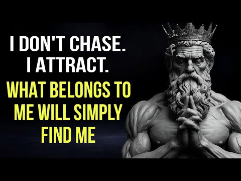 Don’t Chase, Attract - What Belongs to You Will Simply Find You | STOICISM