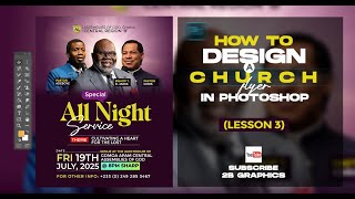 Photoshop for beginners Master Class: How to design a church flyer | Lesson 4