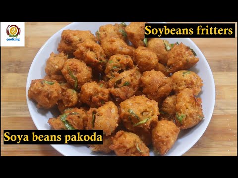 Soybeans fritters /soya beans pakoda