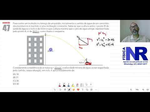 Resolução CBMERJ 2025 Questão 47. Para conter um incêndio no terraço de um prédio, inicialmente