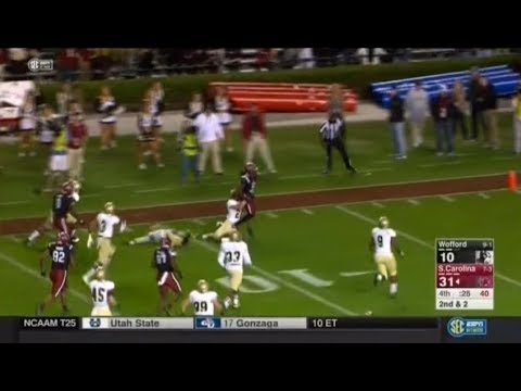 2017 USC vs Wofford - Caleb Kinlaw 27 Yd Run