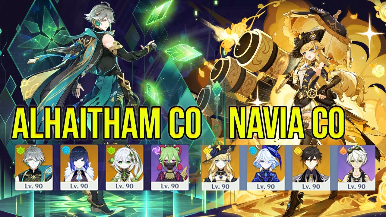 Alhaitham c0 & navia C0 spiral abyss floor 12 genshin impact