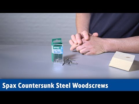 Spax Countersunk Steel Woodscrews | Screwfix