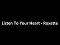 Listen To Your Heart - Roxette - Cover 