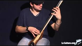 Stick bass 2 cordes du luthier Philippe Berne par le bassiste Xavier Zolli