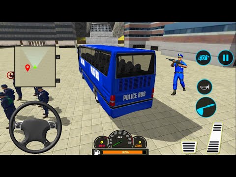 US Police Bus Mountain Driving Simulator - Android Gameplay
