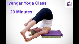 20 Minute Iyengar Yoga Class - Open the Pelvis