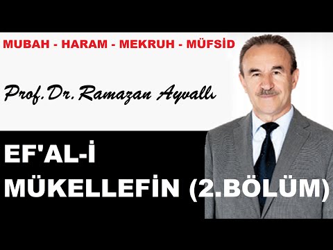 Ef'al-i Mükellefin 2. bölüm (Mubah-Haram-Mekruh-Müfsid) | Prof.Dr. Ramazan Ayvallı