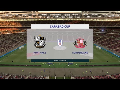 ⚽ Port Vale vs Sunderland ⚽ | Carabao Cup (10/08/2021) | Fifa 21