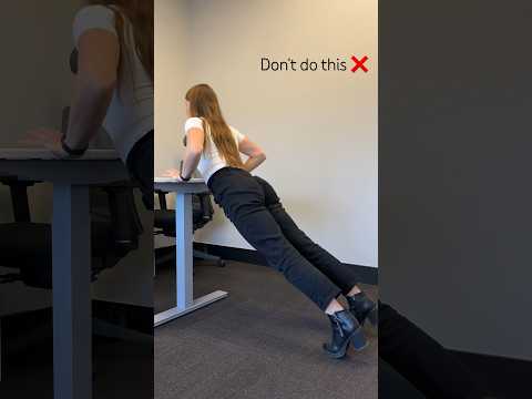 Countertop push-up form check #pushups #officeworkout #deskworkout