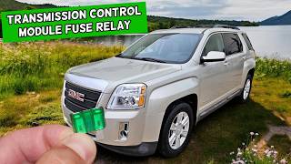 GMC TERRAIN Transmission Control Module TCM TCU Fuse Relay Location Replacement 2010 2011 2012 2013
