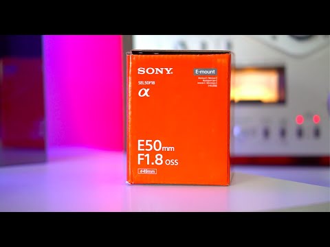 SONY 50mm 1.8 OSS UNBOXING