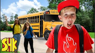 Back to School Bus Beast?! SuperHeroKids