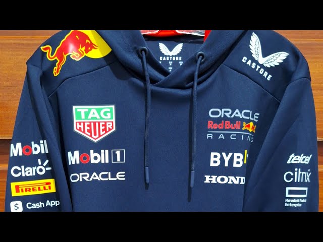 Vídeo relacionado con Castore Red Bull Racing F1 2025 Team - Sudadera con Capucha y Cremallera Completa, Azul Marino, L