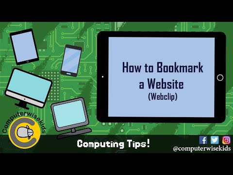 How to Bookmark a Website (iPad)