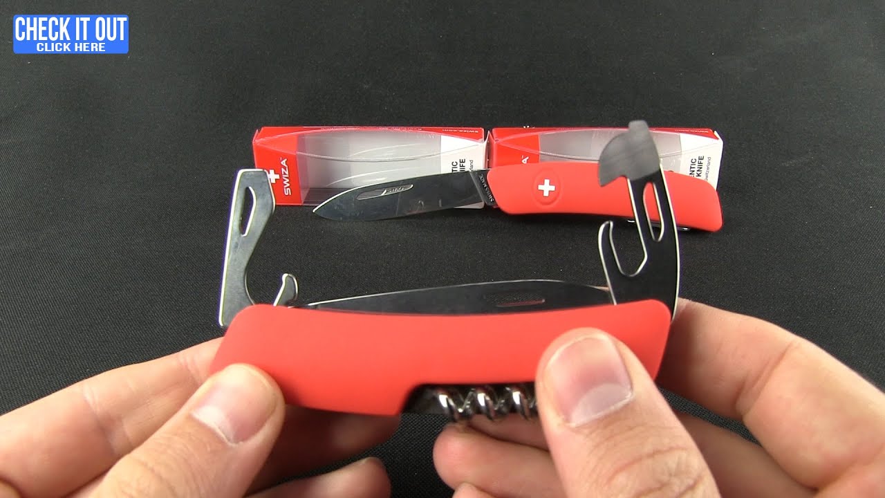 Swiza D04 Swiss Pocket Knife Red (3" Satin) 