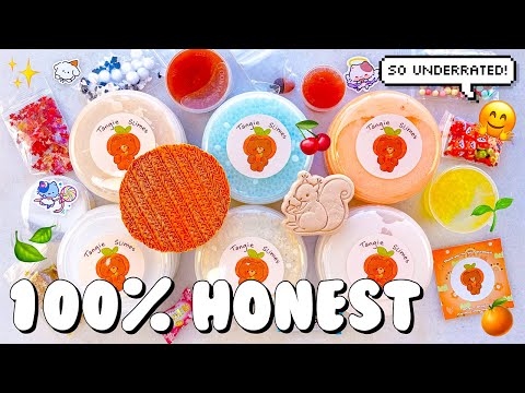 $100 Tangie Slimes Underrated Slime Shop Review Unboxing 🍊 100% Honest