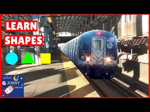 Trains For Kids Learn Shapes With Trains For Toddlers NYC Subway MTA Trains Video