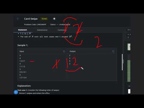 Card Swipe Codechef Solution Starter 99 Solution Codechefsolution Pythonprogramming