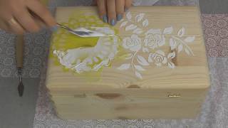 Decoupage # Ślubny Kuferek #  Decoupage # Wedding Box #