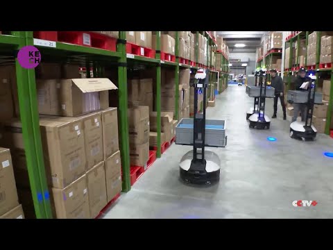 China-made warehouse robots ease labor shortage for Japan's logistics industry