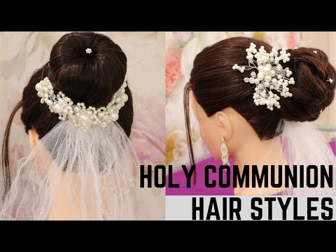 First Holy communion hairstyles