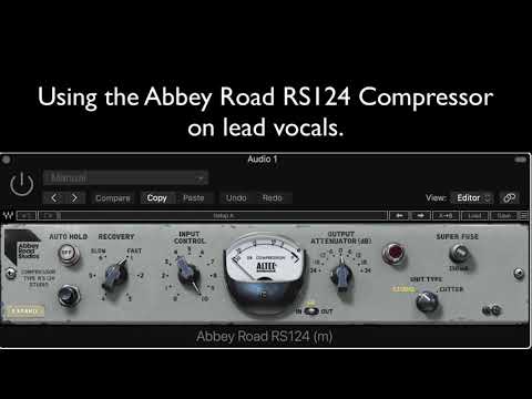 Waves Abbey Road RS124コンプレッサープラグインの3つの使い方