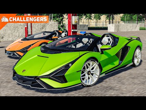 LS19 CHALLENGERS #7: Mit Lamborghinis auf der Rennstrecke mit Hindernissen | FARMING SIMULATOR 19