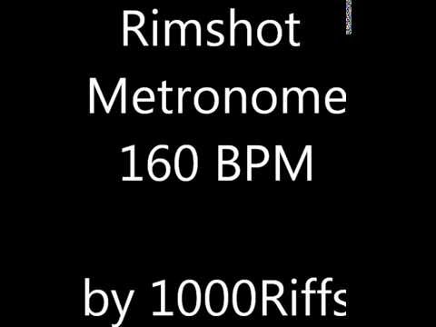 Rimshot Metronome 160 BPM - Beats Per Minute