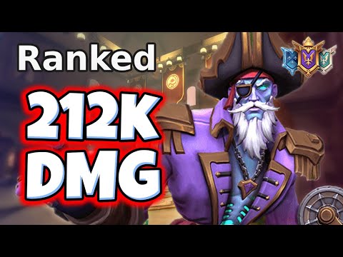 212k Dmg DREDGE Gameplay (Hurl) Paladins Ranked
