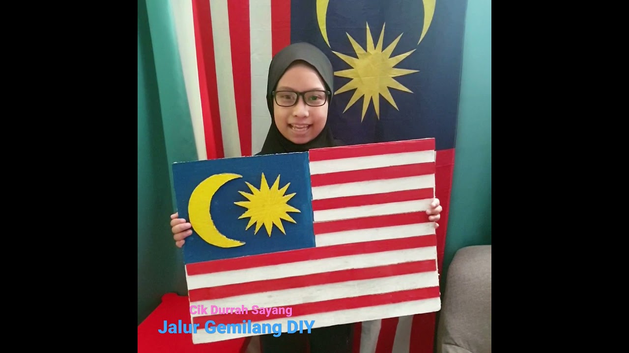 How to make Jalur Gemilang DIY