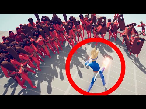 Clubber + Protector and Peasant vs Super Boxer - Totally Accurate Battle Simulator TABS.